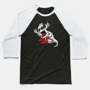 Trick Or Treat Ghost Baseball T-Shirt